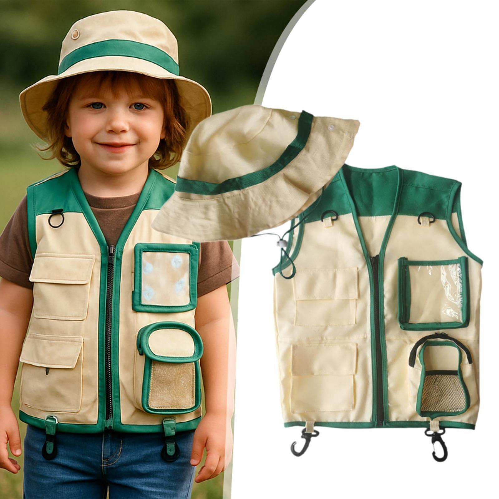 Kids Outdoor Zoo - Детский комплект жилета и шляпы для