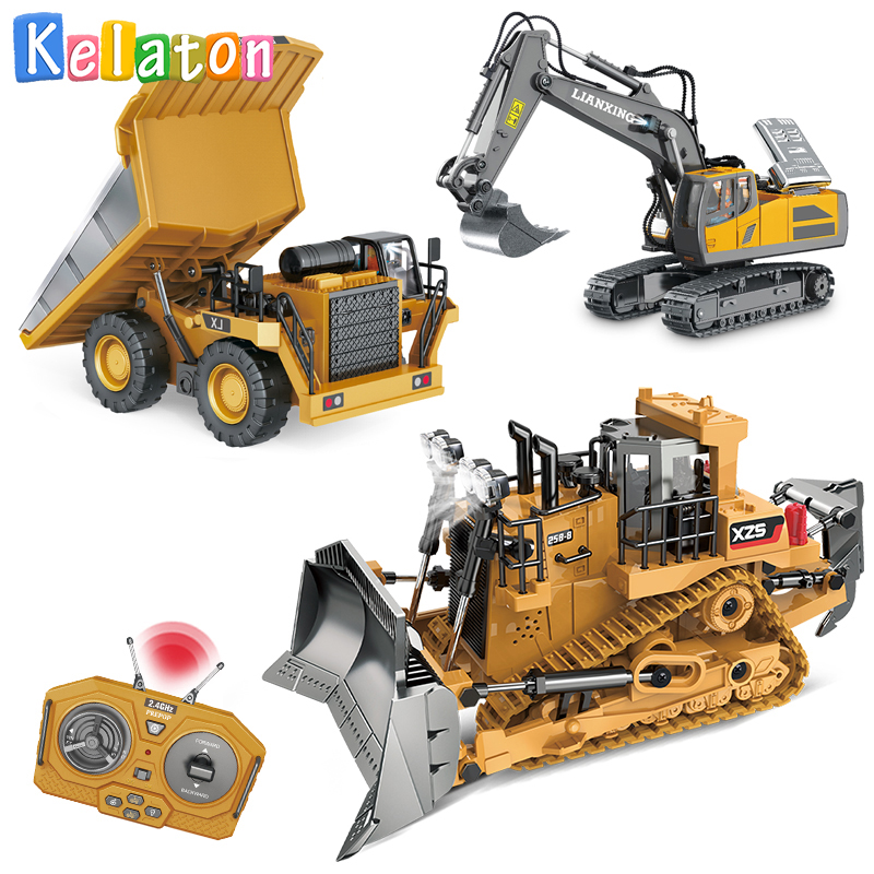 Kids Outdoor Digger - 1:20 электроинженерный автомобиль с дистанционным управлением,