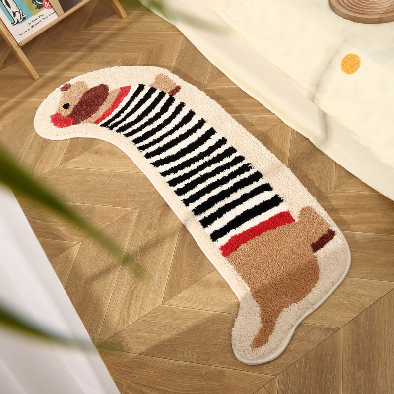 Kids Outdoor Floor Cushions - Очаровательный прикроватный коврик для щенка, плюшевый