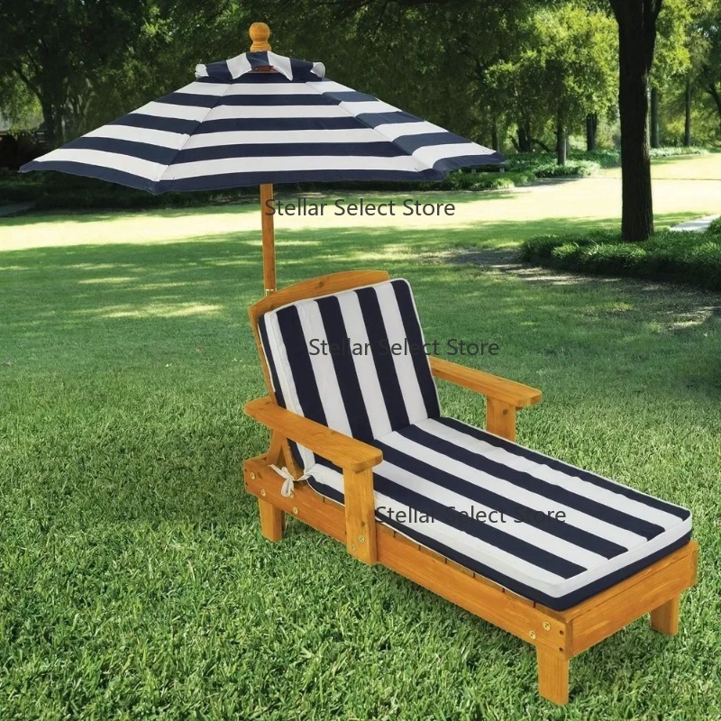 Kids Outdoor Umbrella Chair - t Деревянный шезлонг для улицы, мебельный