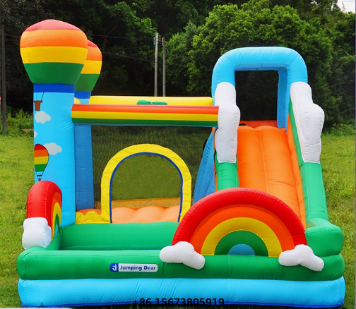 Kids Outdoor Jump House - Надувной замок для детей с горкой