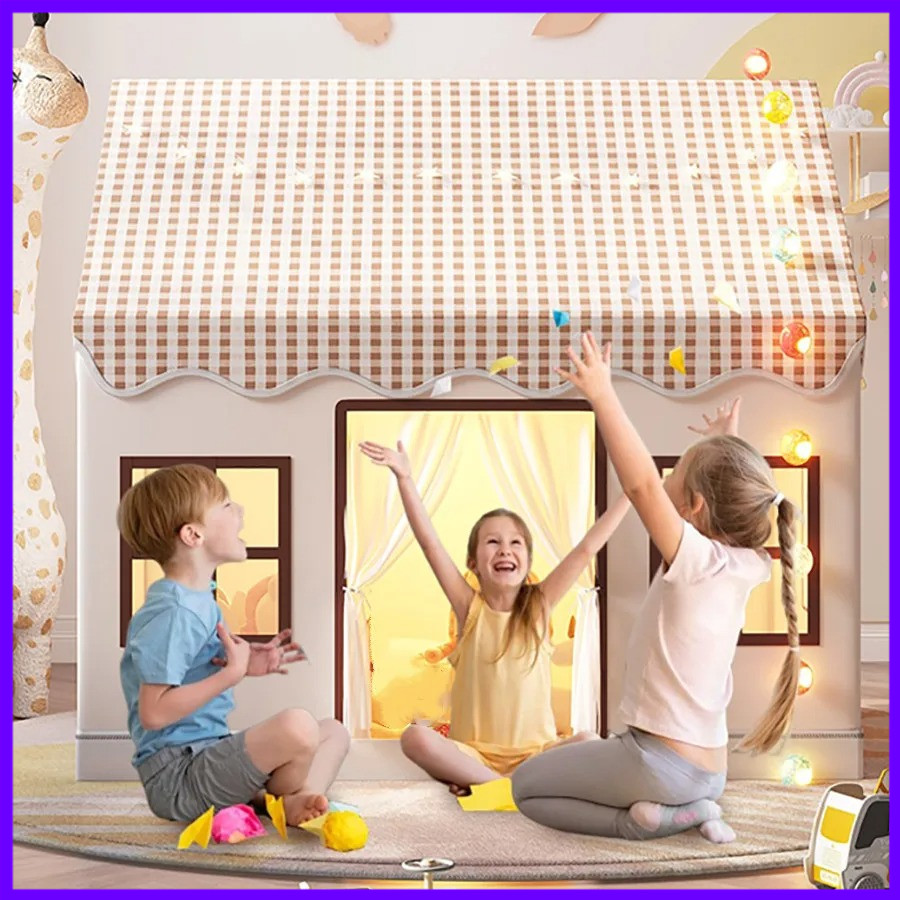 Kids Outdoor Play Tent - Складная детская палатка-замок, игровой домик для