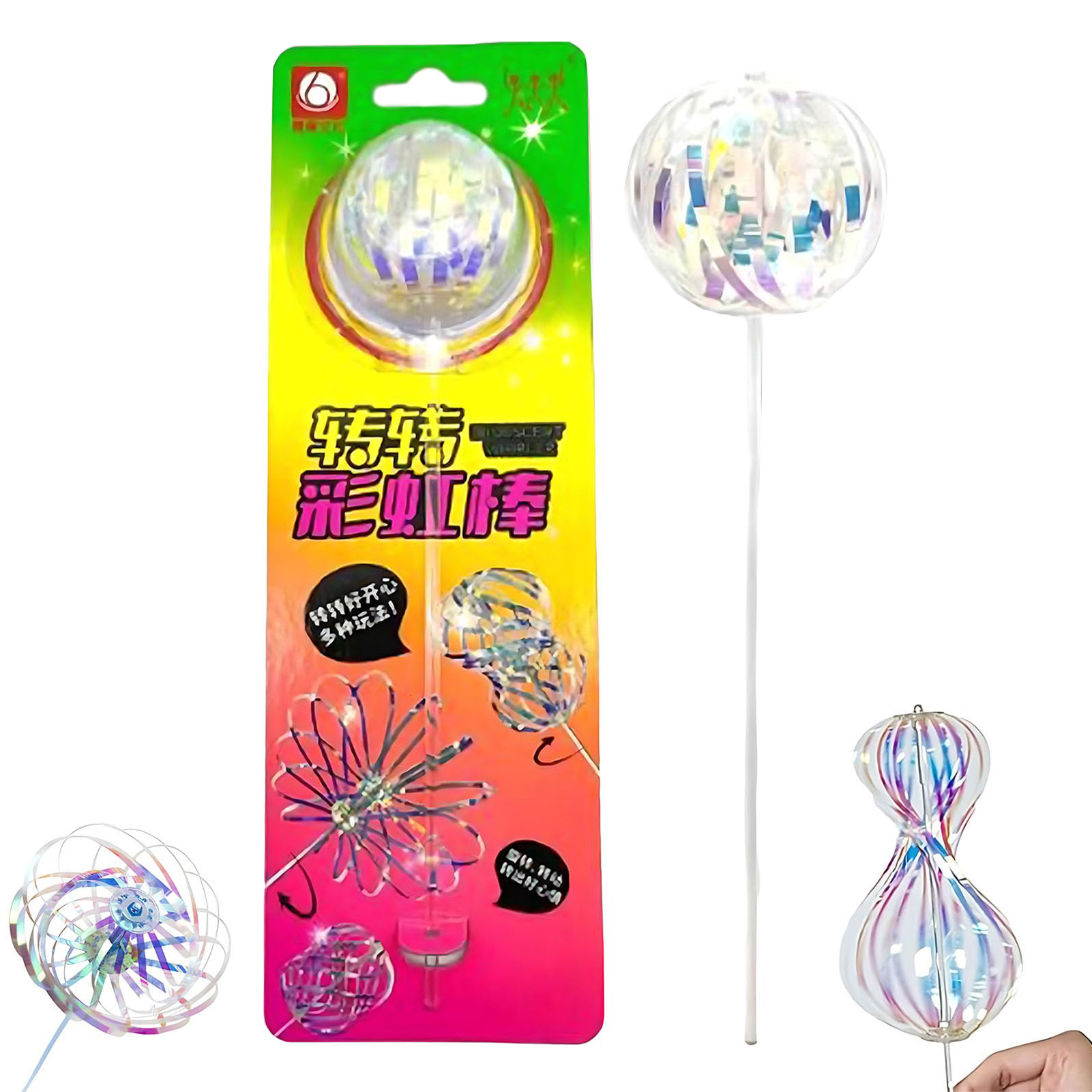 Bubble Sword Wand - Радужная волшебная палочка-спиннер для вечеринок, игрушка