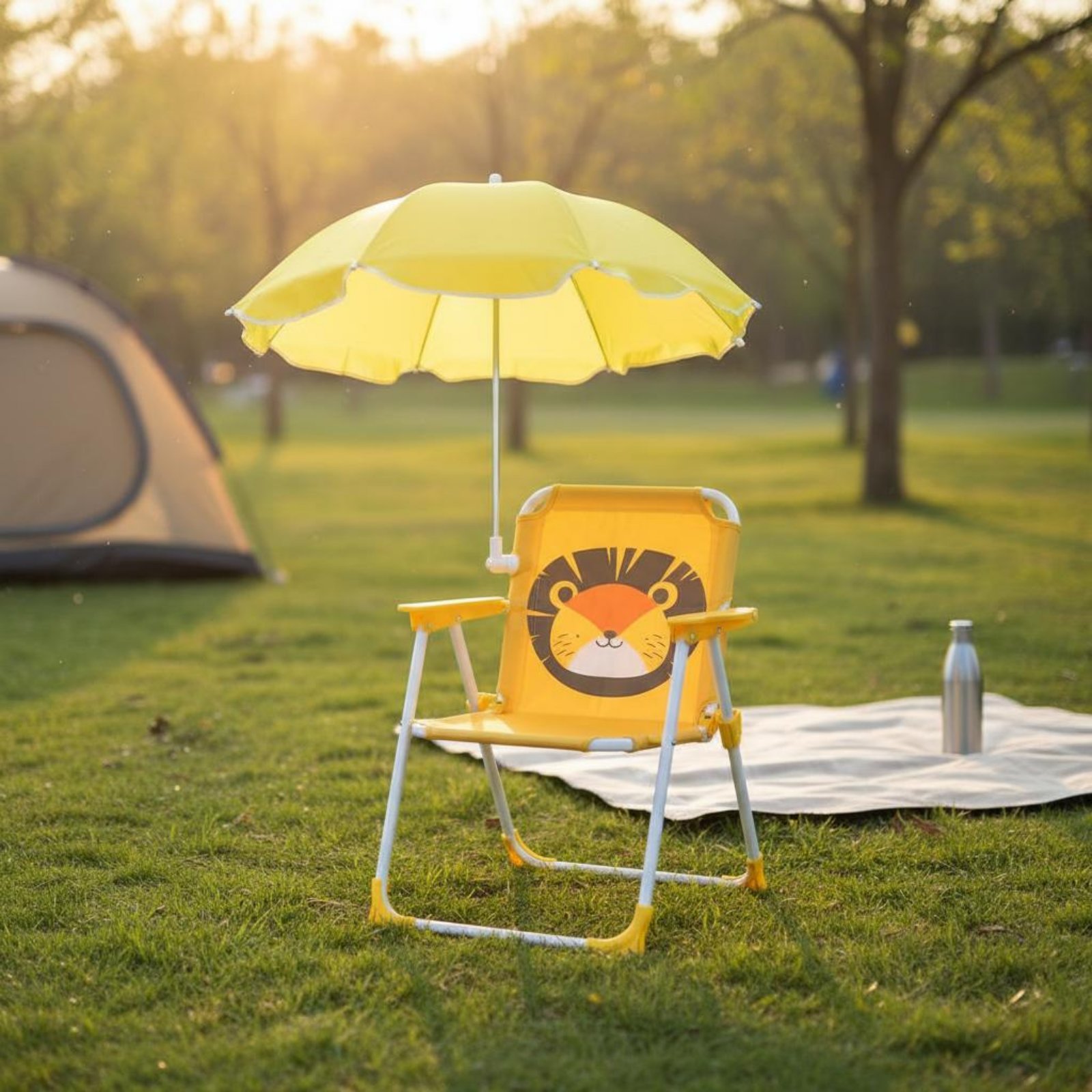 Kids Outdoor Umbrella Chair - Детский портативный стульчик с солнцезащитным козырьком,