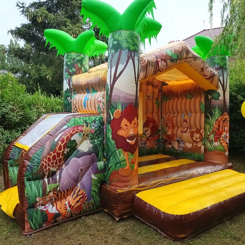 Kids Outdoor Zoo - Горячая распродажа: надувной батут-замок с тематикой