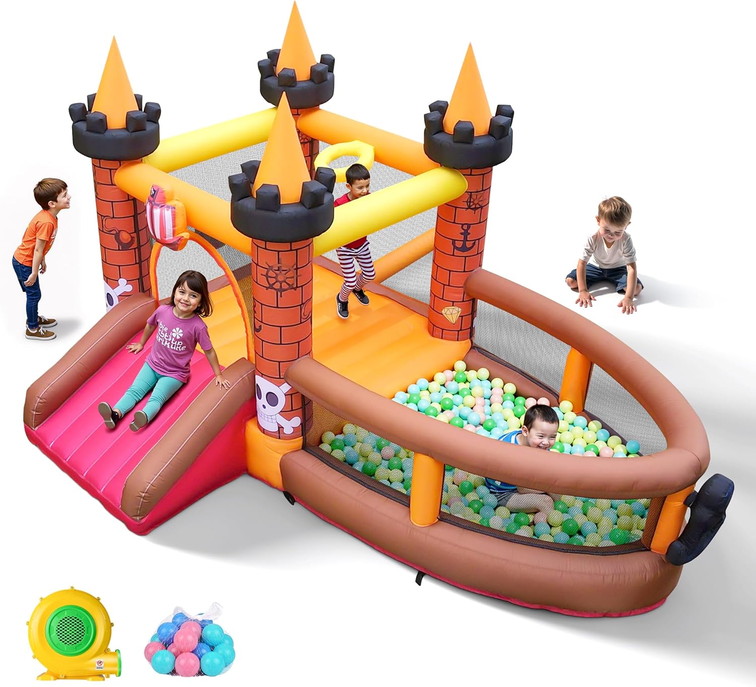 Надувной батут для детей 3-8 л – обзор и цена Kids Outdoor Jump House