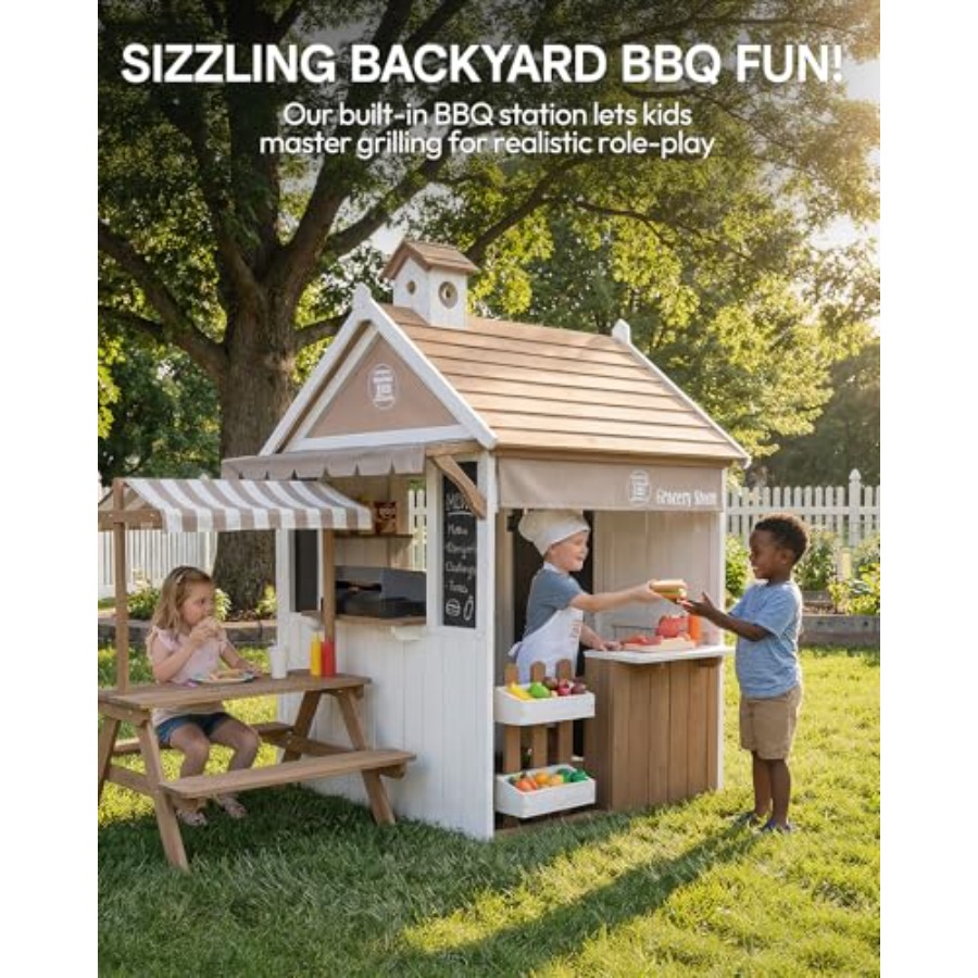 Детский уличный игровой домик  – обзор и цена Kids Outdoor Bbq