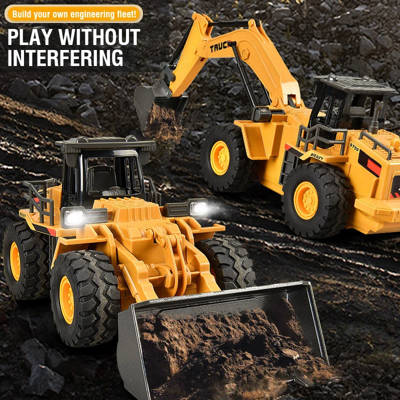 2,4G сплав, экскаватор с диста – обзор и цена Kids Outdoor Digger
