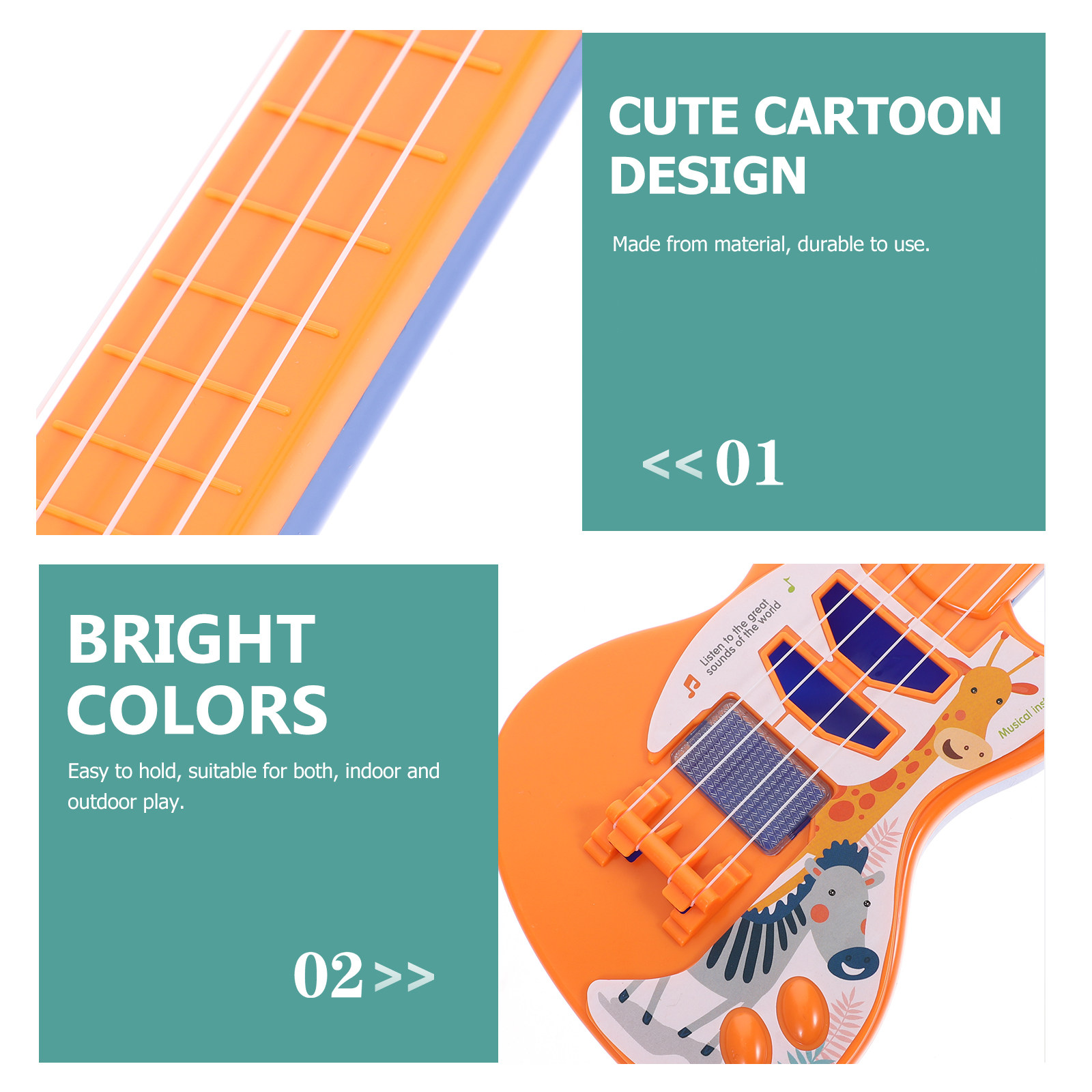 1 шт. Детская игрушечная гитар – обзор и цена Kids Outdoor Instruments