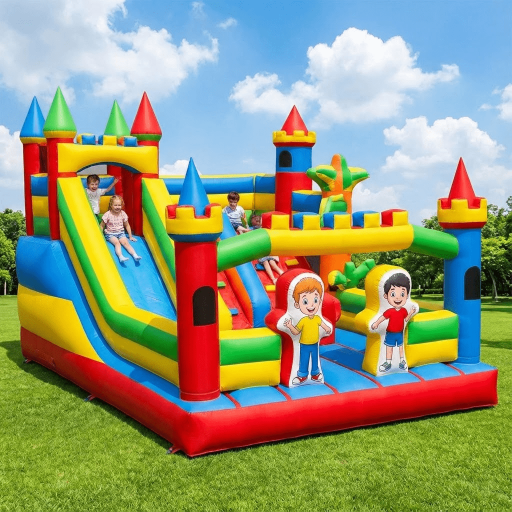 Надувной коммерческий батут-го – обзор и цена Kids Outdoor Jump House