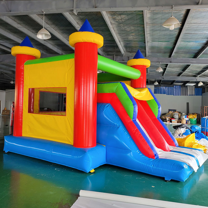 Надувной домик с горкой, прыга – обзор и цена Kids Outdoor Jump House
