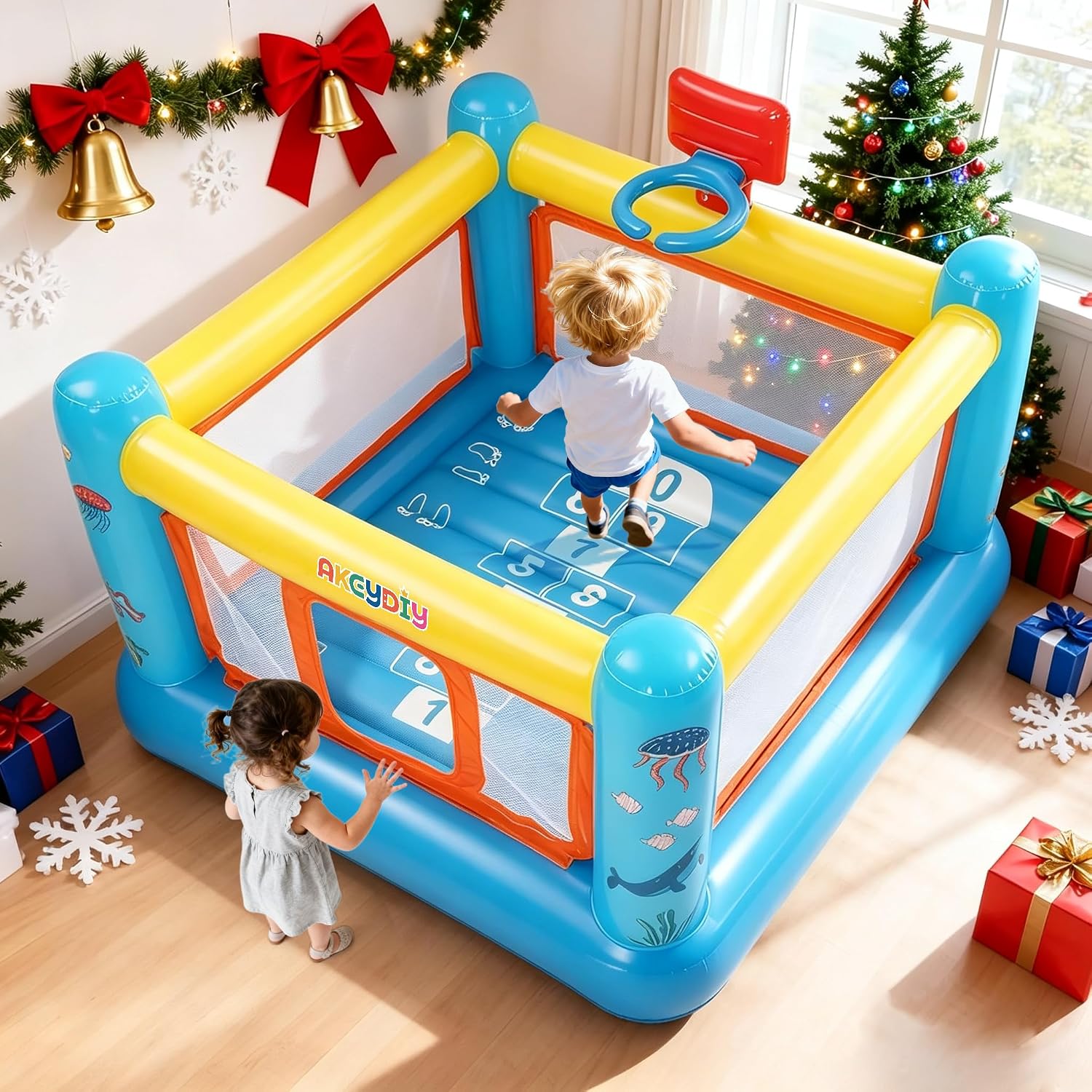 Надувной батут из ПВХ для дете – обзор и цена Kids Outdoor Jump House