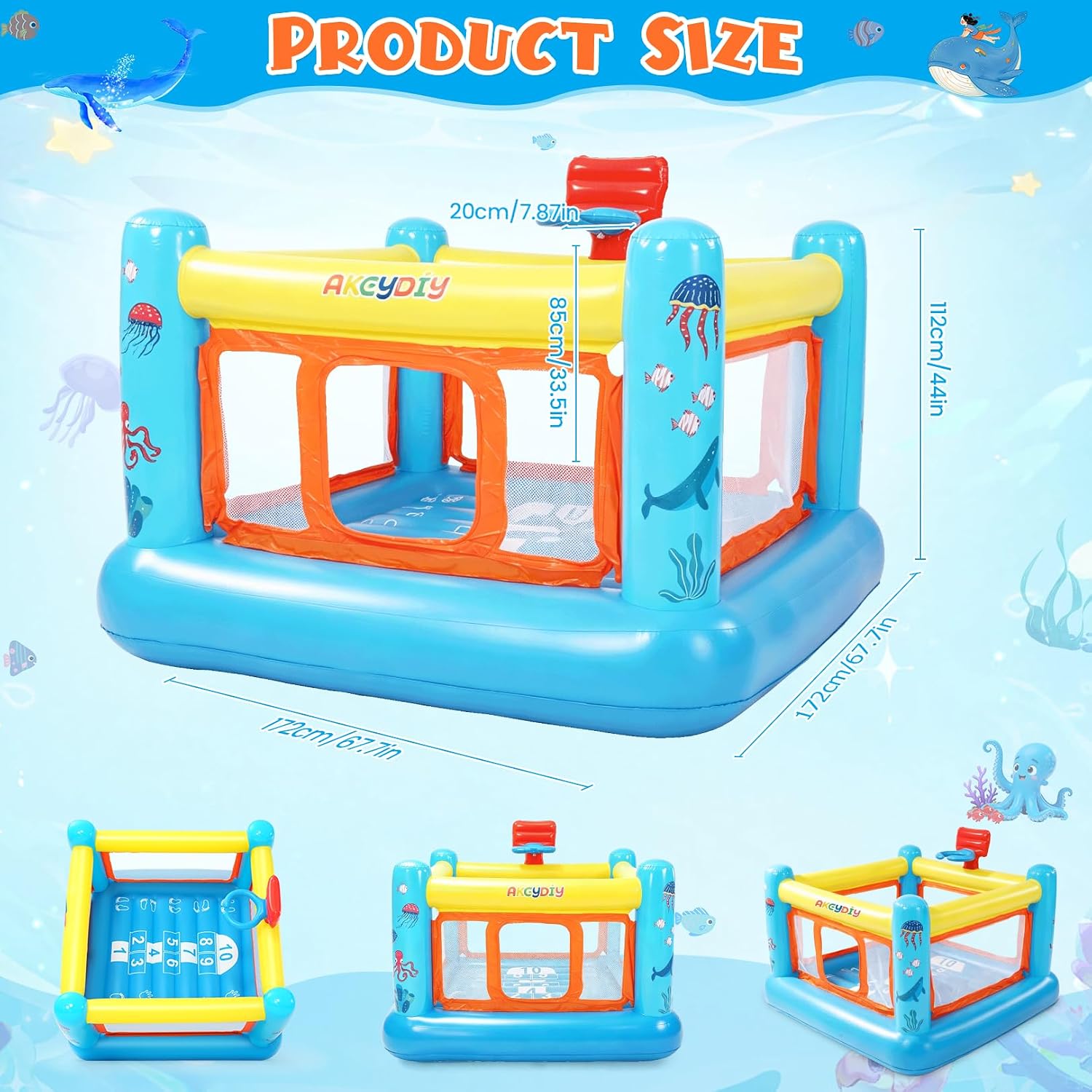 Надувной батут из ПВХ для дете – обзор и цена Kids Outdoor Jump House
