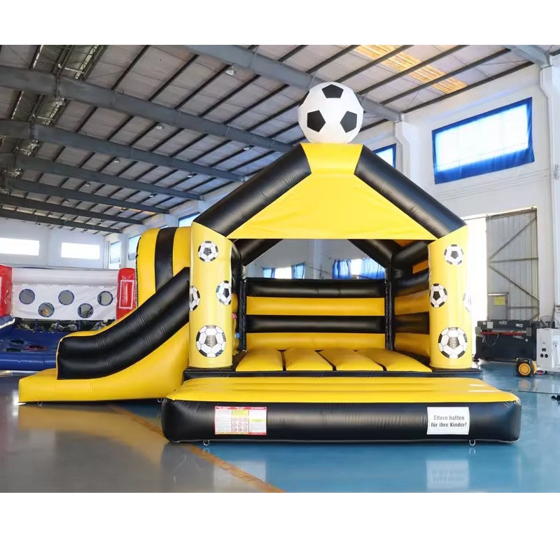 Надувной батут-горка в футболь – обзор и цена Kids Outdoor Jump House