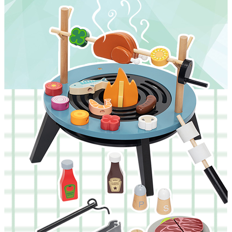 Деревянный игровой набор для б – обзор и цена Kids Outdoor Bbq
