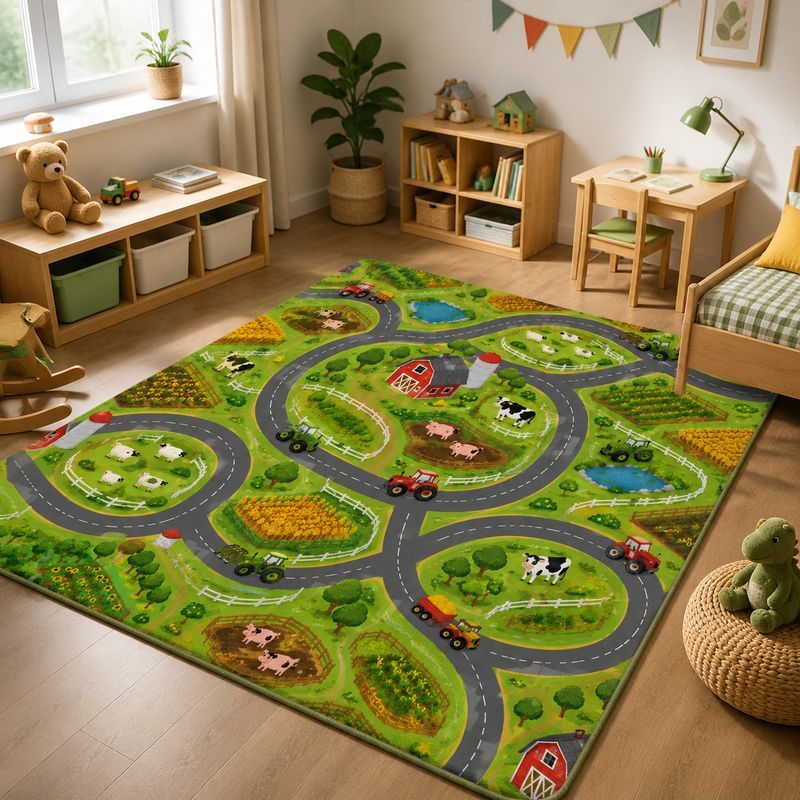 Детский игровой коврик VIKAMA  – обзор и цена Kids Outdoor Zoo