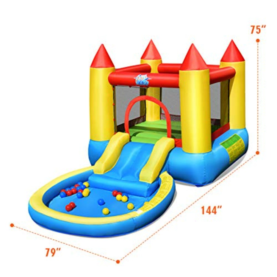 Надувной батут для детей 3-5 л – обзор и цена Kids Outdoor Jump House