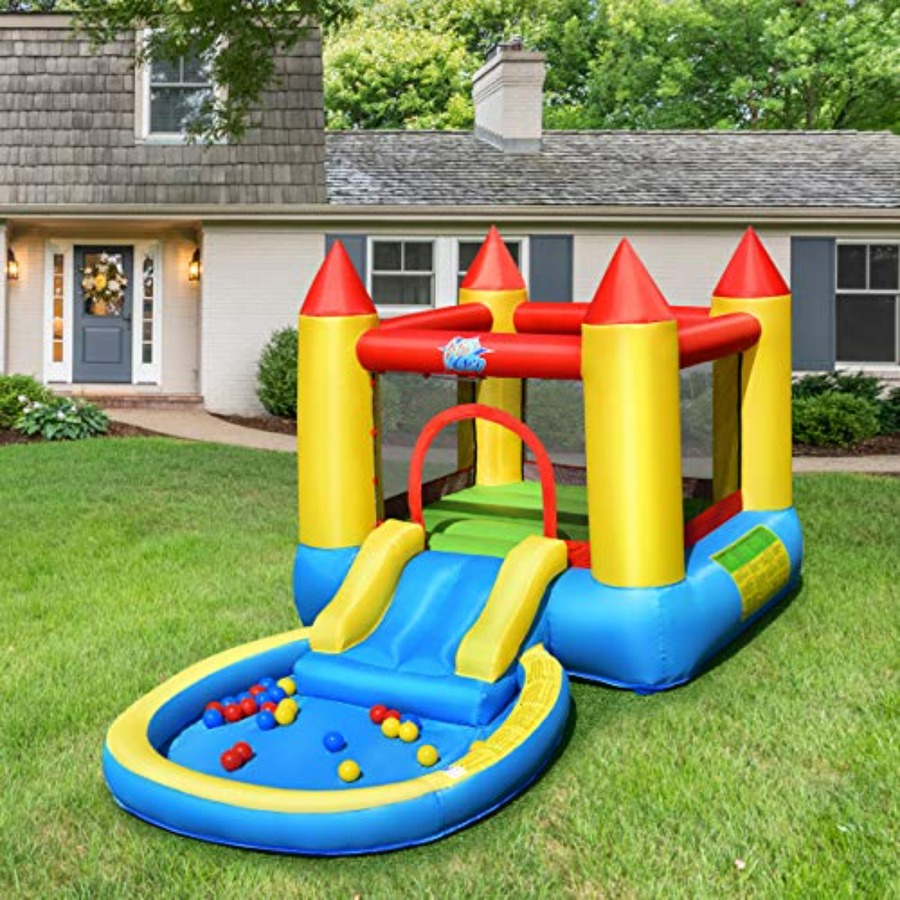 Надувной батут для детей 3-5 л – обзор и цена Kids Outdoor Jump House