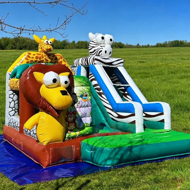 Прочный уличный надувной батут – обзор и цена Kids Outdoor Zoo