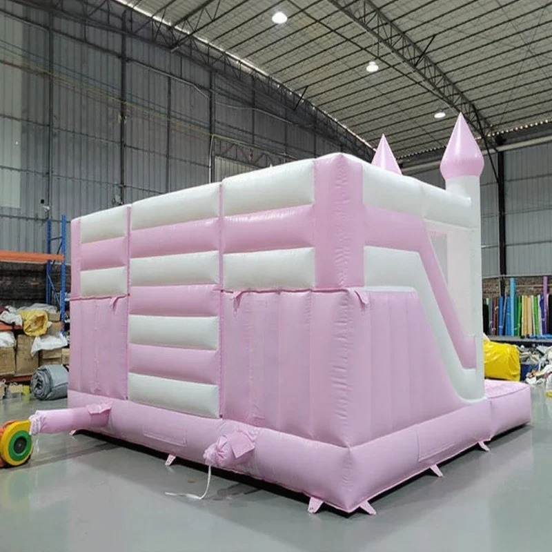 Надувной розовый замок-батут « – обзор и цена Kids Outdoor Jump House
