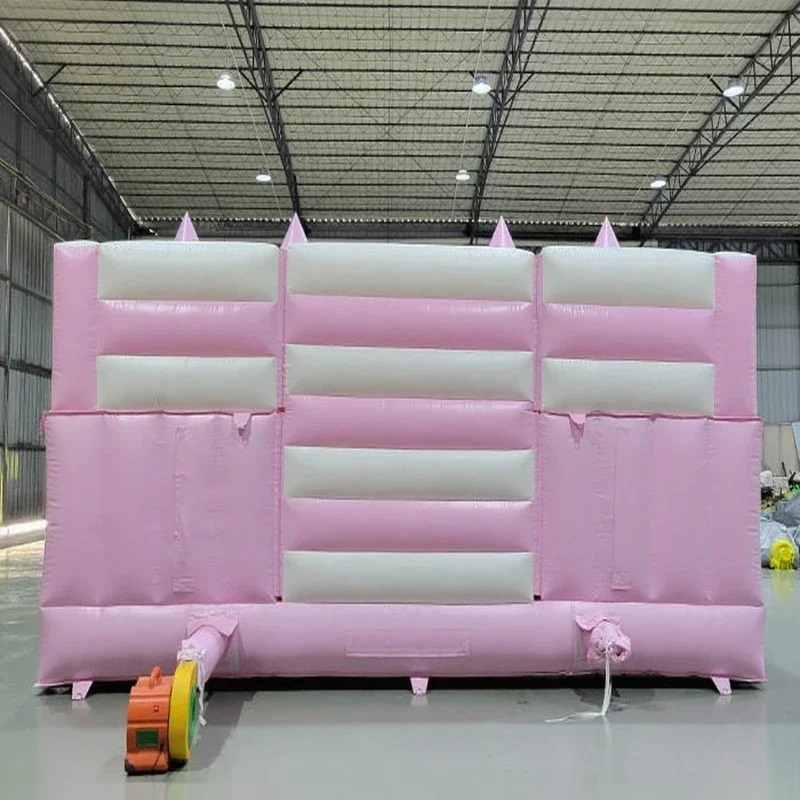 Надувной розовый замок-батут « – обзор и цена Kids Outdoor Jump House