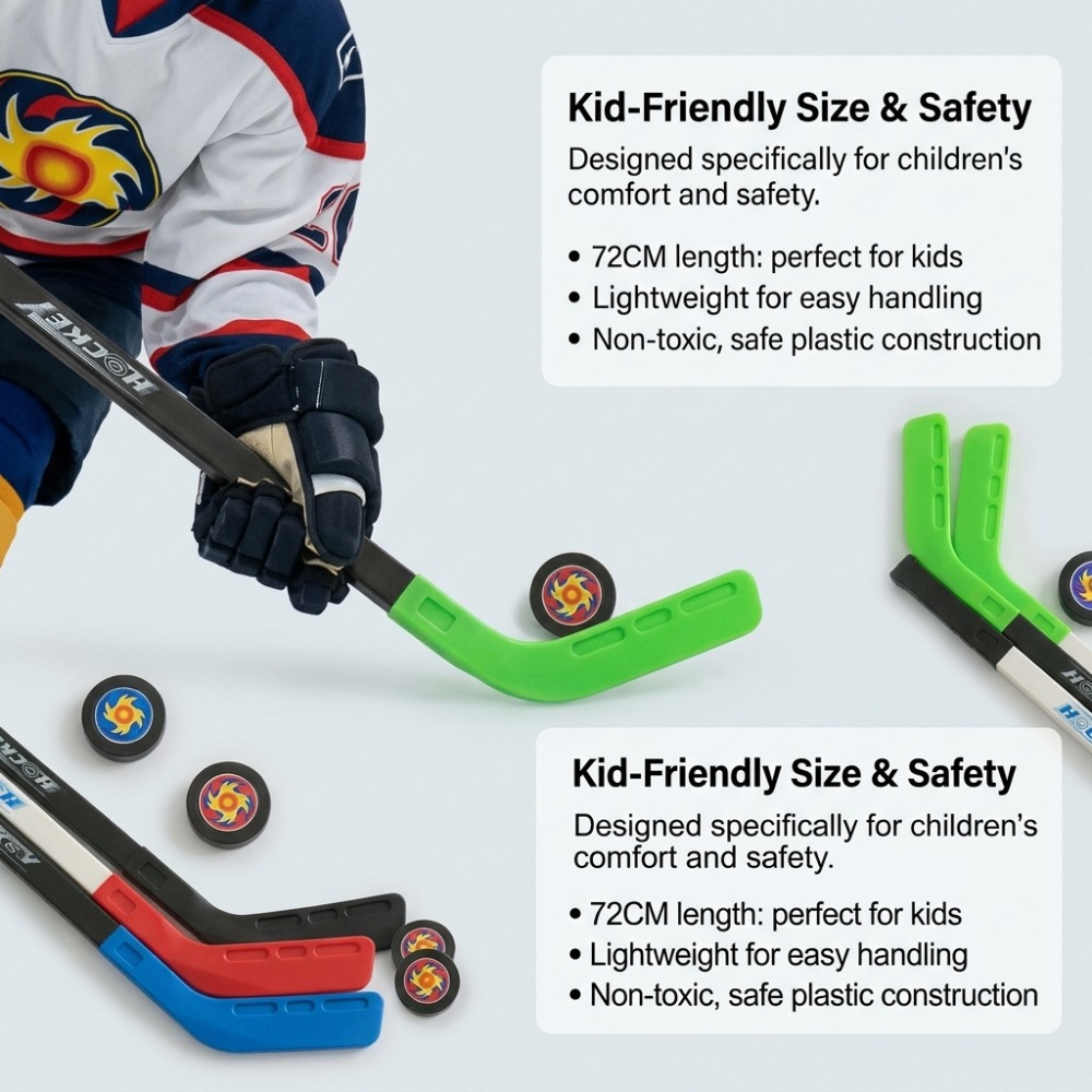 Пластиковая хоккейная клюшка 7 – обзор и цена Kids Outdoor Hockey Sticks