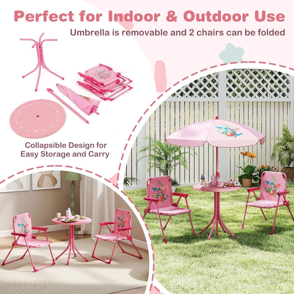 Детский стол для пикника, детс – обзор и цена Kids Outdoor Umbrella Chair