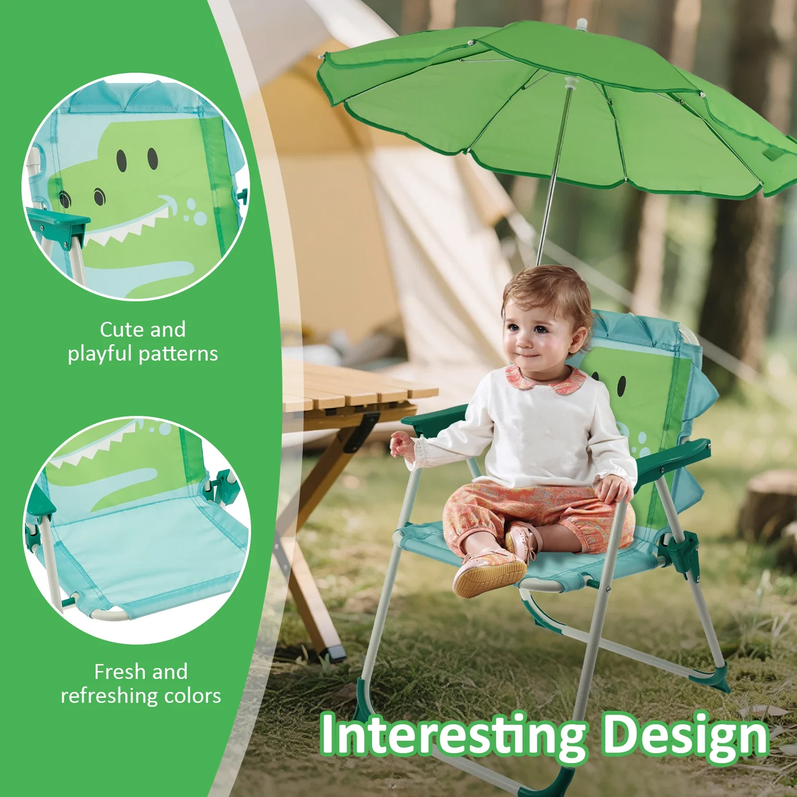 Детский складной пляжный стул  – обзор и цена Kids Outdoor Umbrella Chair