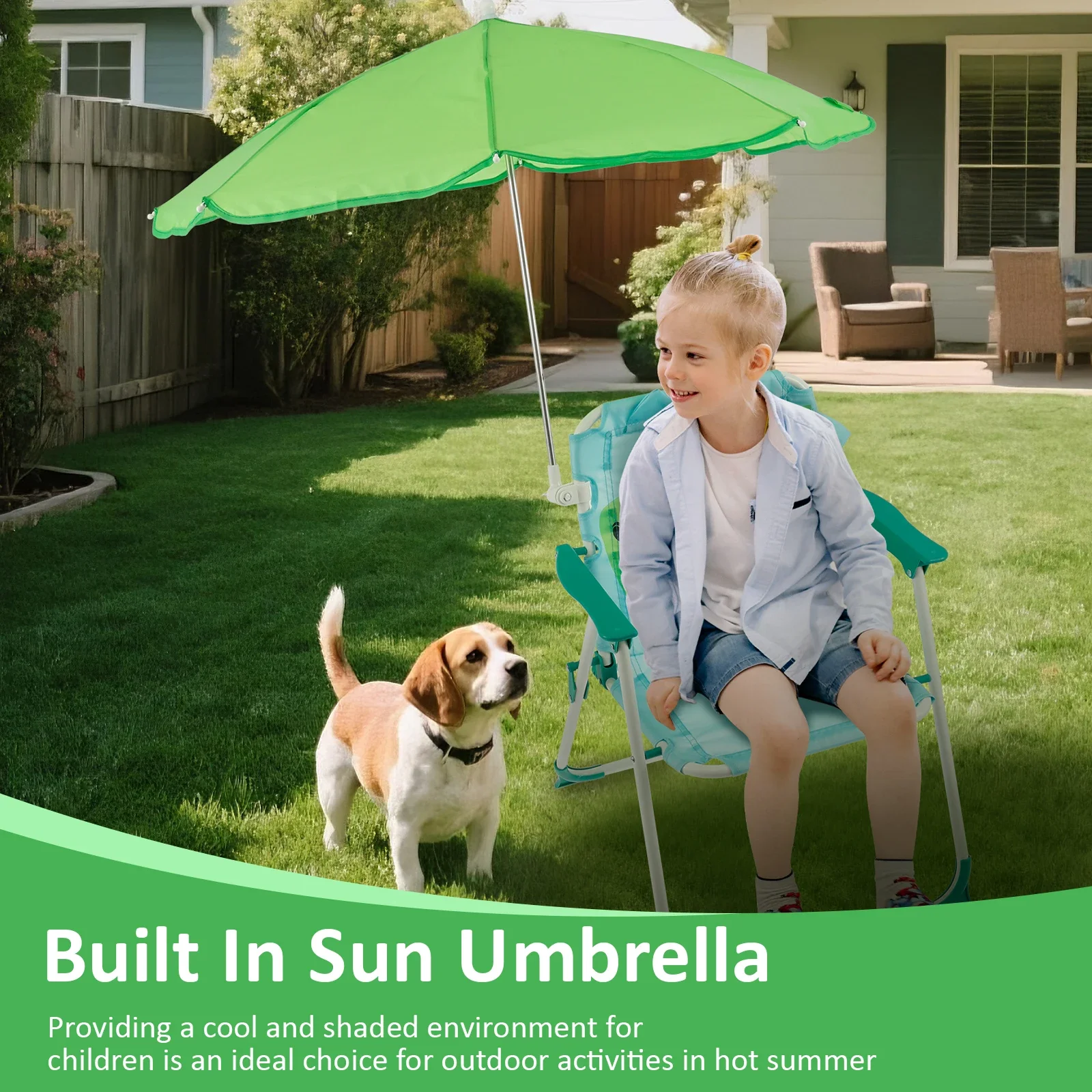 Детский складной пляжный стул  – обзор и цена Kids Outdoor Umbrella Chair