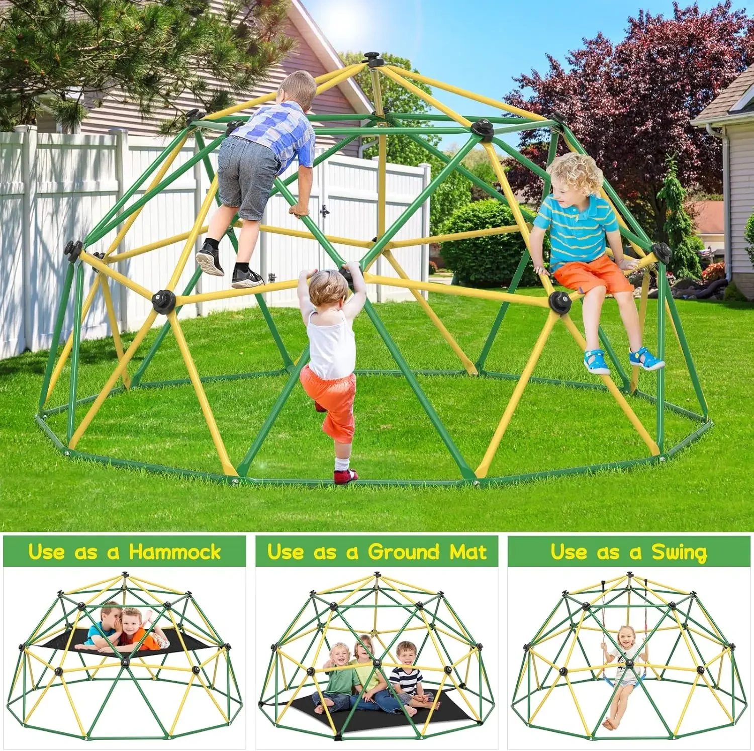 Купол для лазания GIKPAL, 10-ф – обзор и цена Kids Outdoor Dome Climber