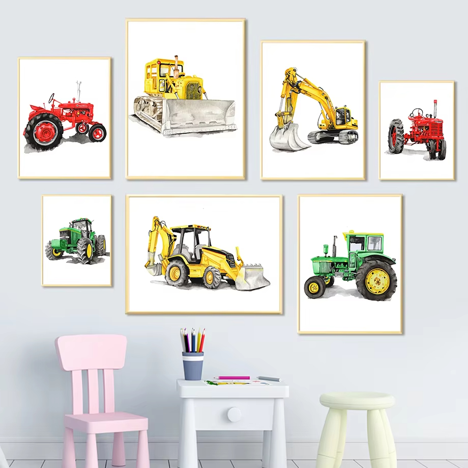 Картина на холсте с изображени – обзор и цена Kids Outdoor Digger